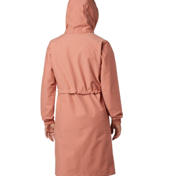 Columbia Womens Long Jacket Cedar Blush Authentic Waterproof Classic Fit - Picture 6 of 8